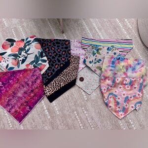Bundle of girl dog bandanas & hair bows